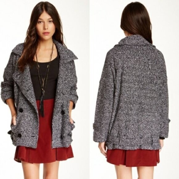 Free People Jackets & Blazers - Free People Slouchy Tweed Moto Jacket